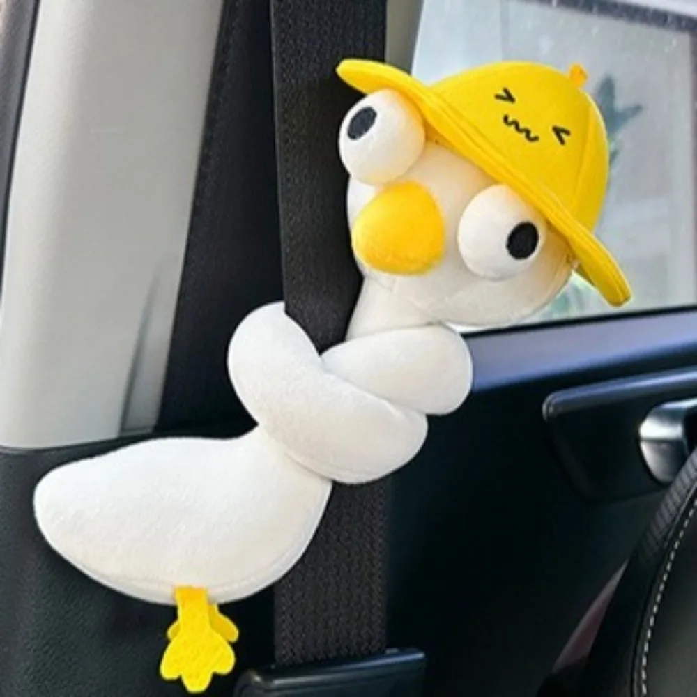 Funny Design Long Neck Animal Pendant White Color 40CM White Goose Bag Pendant Creative Gift Cute Style Cartoon Pendant