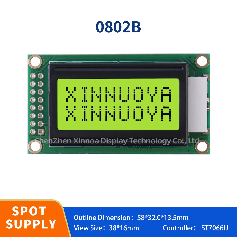 0802B Oled Display Module LCD0802B 5V 8x2 Character LCD Display Module Controller Blue Blacklight White Code For Arduino