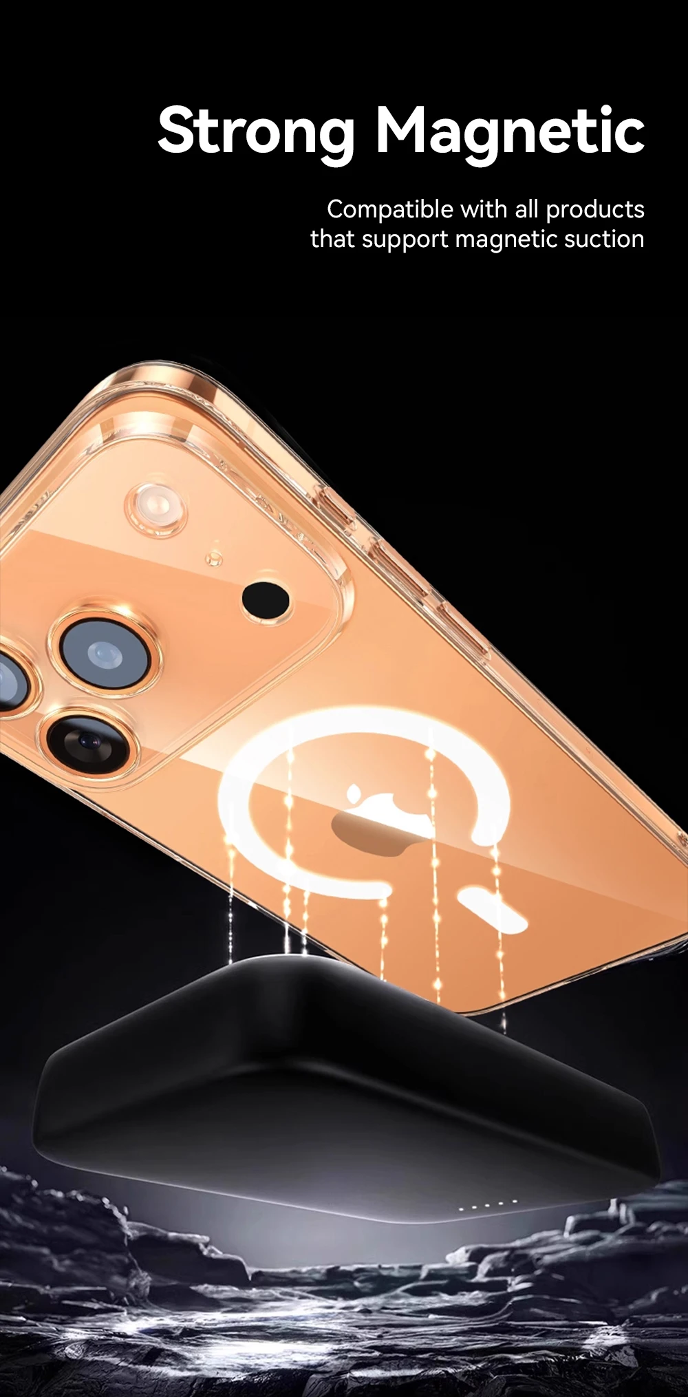 Joyroom für iPhone 18 17 Pro Max Klare Hülle Kompatibel mit Magsafe Anti-Gelb Magnetische Handyhülle Transparente Hartschale für iPhone – Detail 4