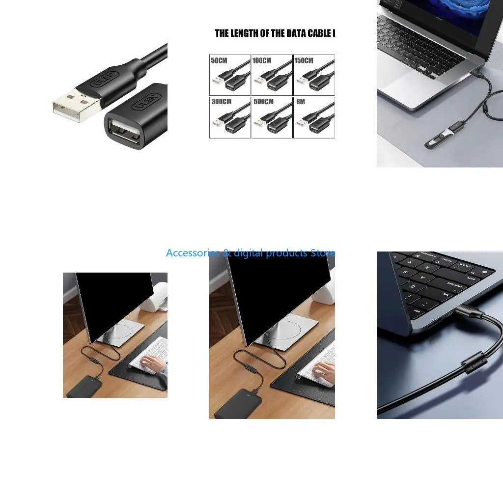 77JD USB 2.0 Fast Speed Extension Cable for Efficient Data Transfer and Charging Cable for Multiple USB Devices