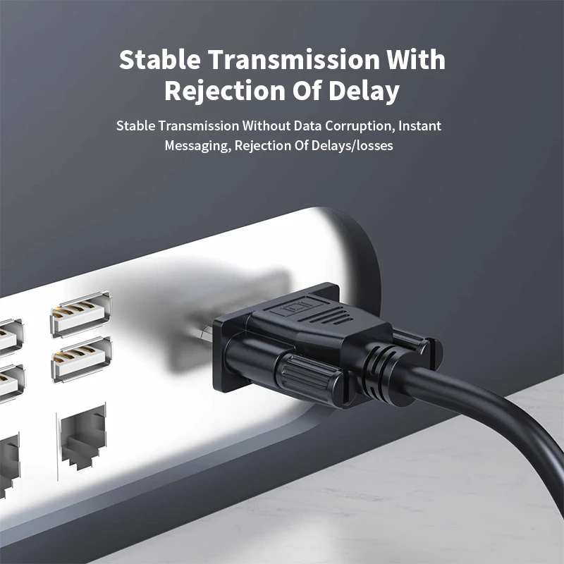 RJ45 to VGA Ethernet Connector Cable 15Pin  Male Female Signal Conversion Head to RJ45 Female Display Extension Line 0.2 Meter