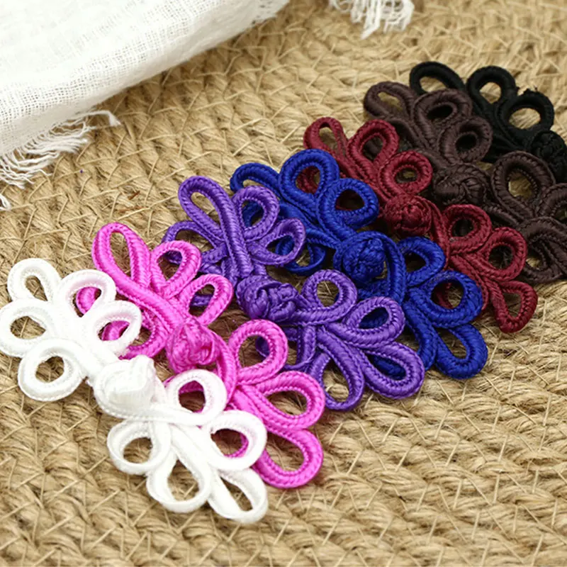 1PC Chinese Frog Closure Button Knot Fastener Sewing Flower Cheongsam Costume Suit DIY Handmade Sewing Craft Decorative Buckle