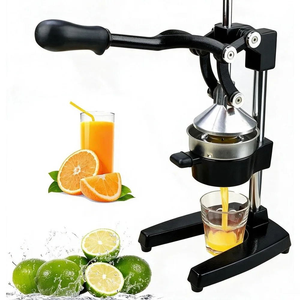 Commercial Citrus Juicer heavy Duty Manual Fruit Press Professional Cast Iron Squeezer easy Clean Removable for Fresh