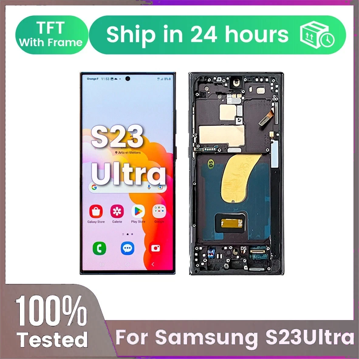 Spuer AMOLED 6.8“  120hz For Samsung Galaxy S23Ultra 5G S918/S918B  Display - LCD Touch Screen With Frame Display Replacement