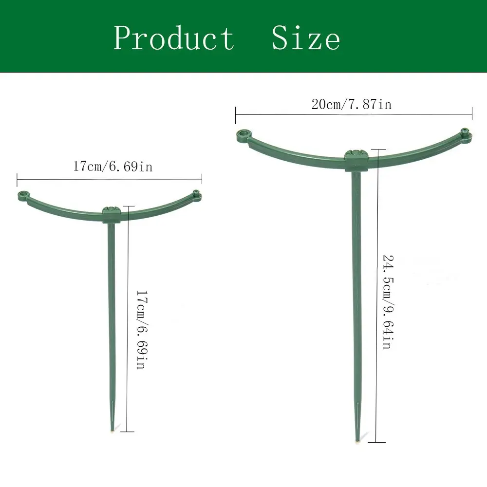 3-zestaw stojaków na rośliny Półokrągły stojak na pnącza do pnączenia winorośli Bonsai Pręt mocujący Uchwyt na palik do roślin ogrodowych Stojak na