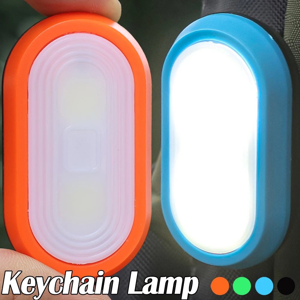 Outdoor Riding Mountaineering Lamp Portable Mini COB Keychain Lamp Long-distance Glare Flashlight Multifunctional Finger Lamp