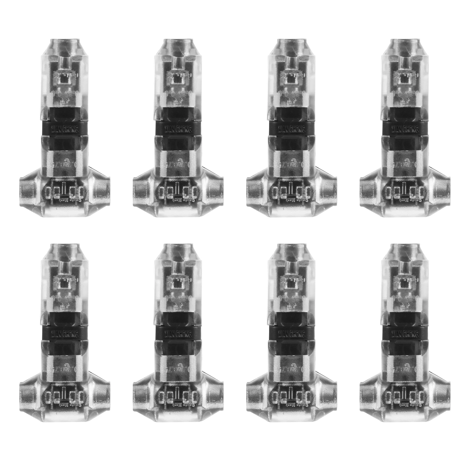 

8pcs Wire Connector Splitter Non strip Line Quick Single Universal Hard Soft Wire LED Audio Video Speaker