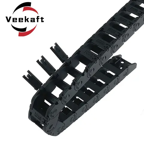 Abrir Arraste Tipo Ponte Chain, Transportadora de cabo com termina para impressora CNC 3D, Voron Trident 2.4, 7x7, 10x10, 10x15, 10x20, 15x20, 18x18, L1m