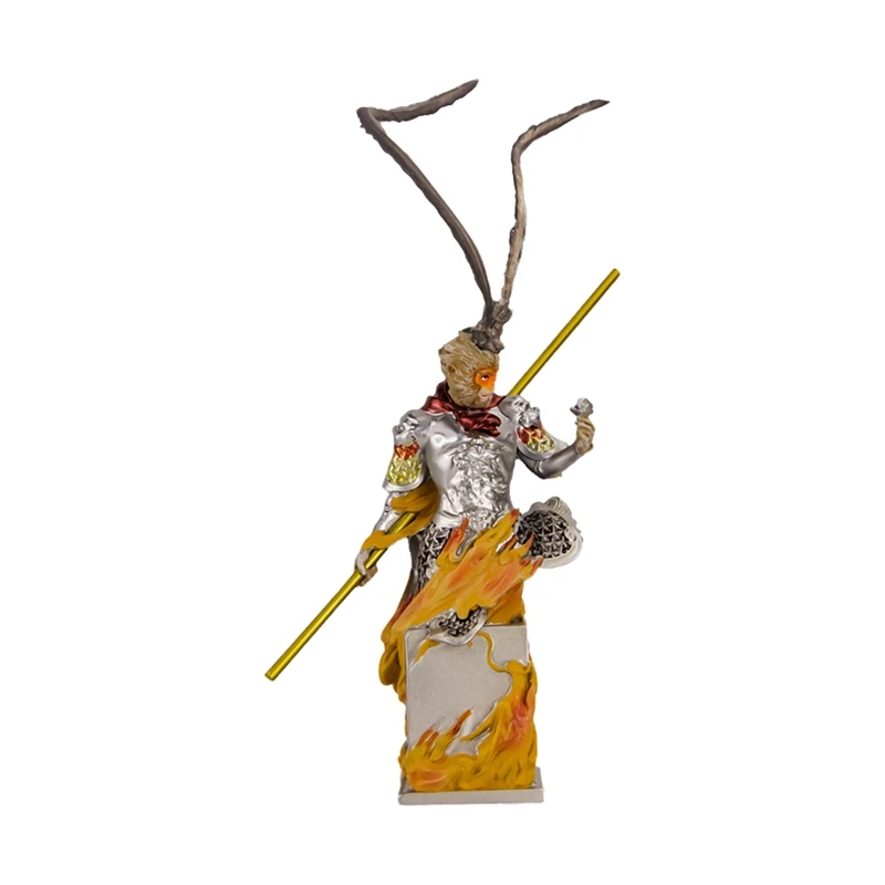 Wukongs Doll, Black Myth Wukong Statue,Monkey King Action Figure, Monkey Ornaments Sculpture Office Bedroom Decoration