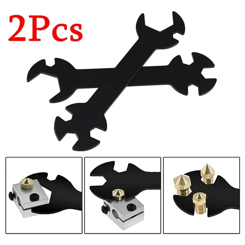 2Pcs Multi-Function 5 In 1 Upgrade Wrench Tools for Creality CR10 Ender 3 PRO MK8 MK10 V6 Nozzle Heater Block 3D Printer Parts