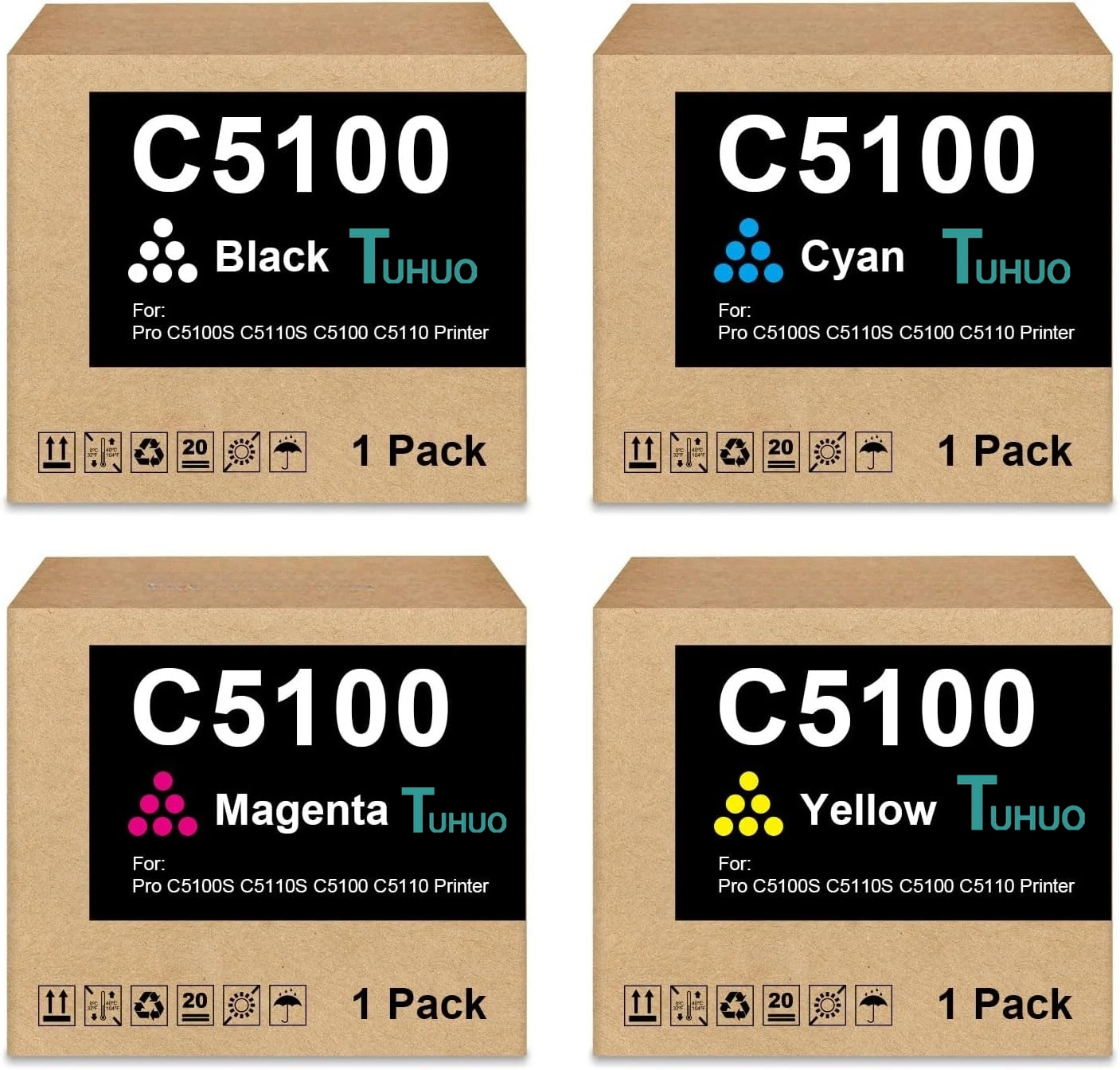 

MP C8002 Toner Cartridge High Yield Compatible with Ricoh MPC8002 Toner use for MP C6502 Printer (842083 842084 842085 842086)