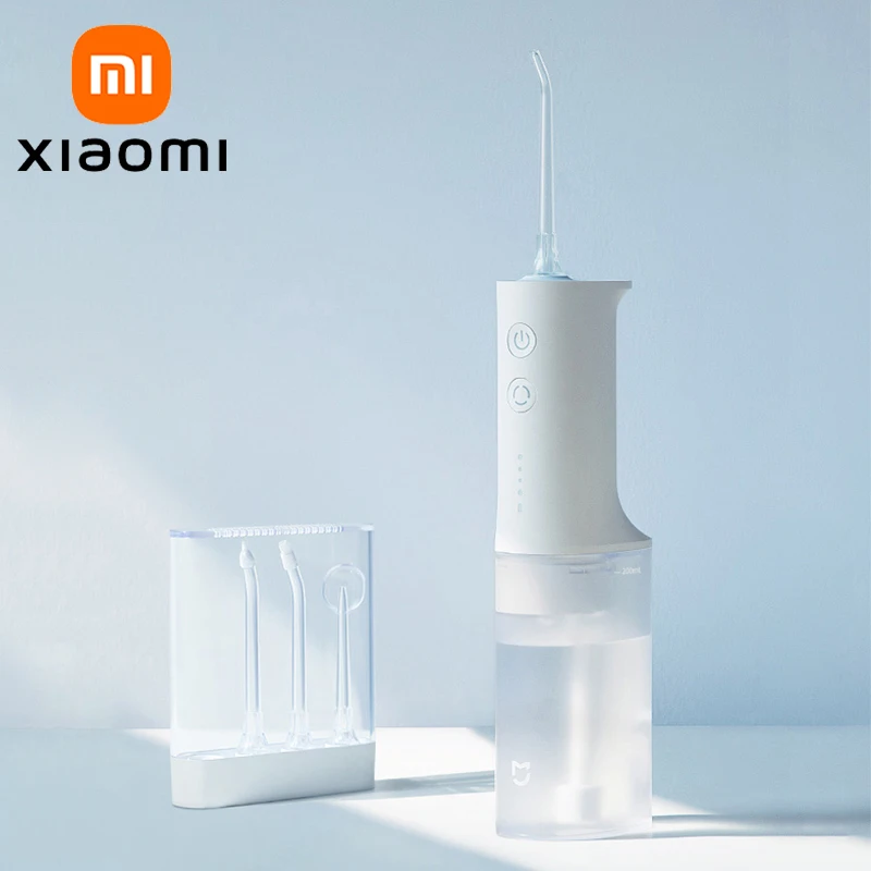 XIAOMI MIJIA Portable Oral Irrigator Dental For Irrigator Teeth Water Flosser Bucal Calculi Oral Cleaner water thread For Teeth