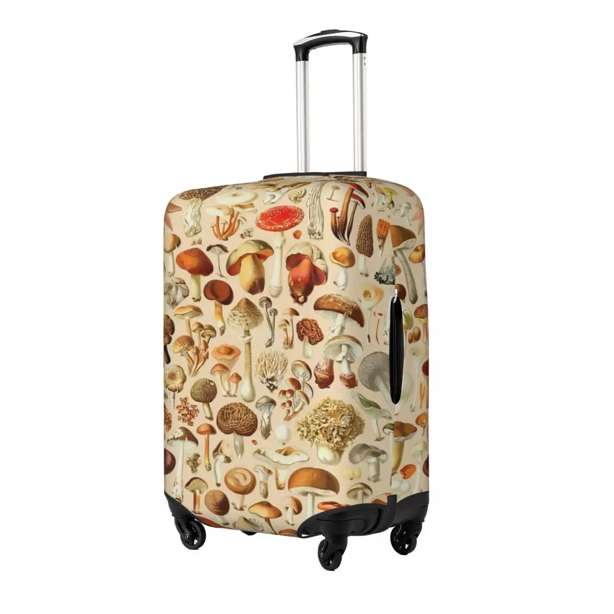 Vintage Mushroom Designs Collection Print Luggage Protective Dust Covers Elastic Waterproof 18-32inch Suitcase Cover