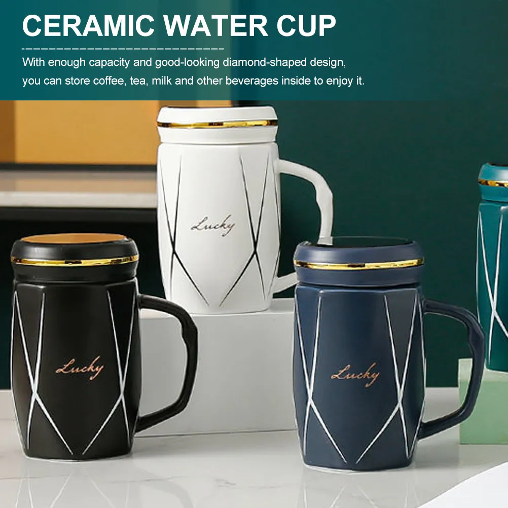 

Handcrafted Ceramic Water Mug Smooth Finish Versatile Beverage Container for Tea Coffee Milk Nordic Style Drinking Cup