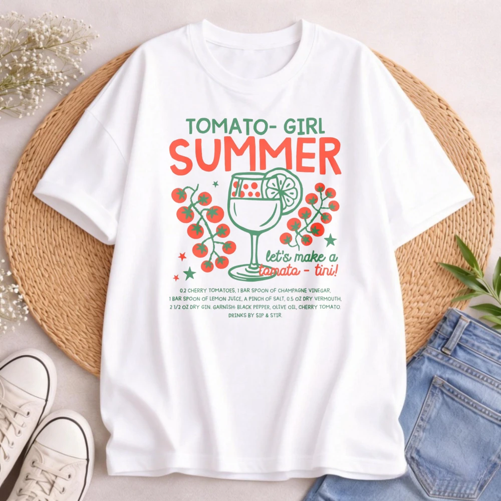 Tomato Shirt Tomato Girl Summer Shirt Botanical Tops Cottagecore Clothing Garden Tops Vegetable Italian Women Tees