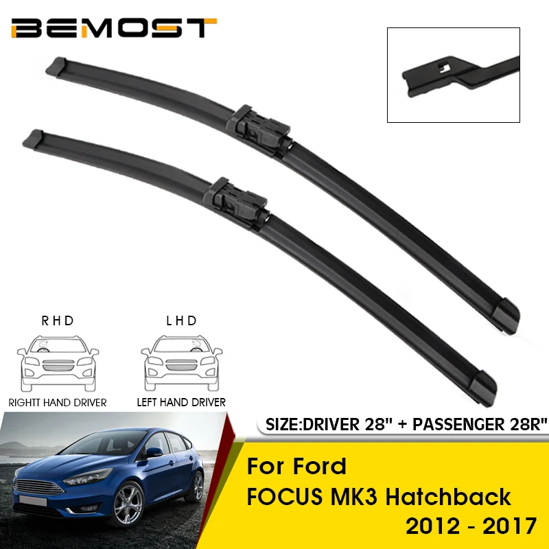 Car Wiper Blades For Ford FOCUS MK3 Hatchback 2012-2017 Windshield Windscreen Front Window Blades 28\