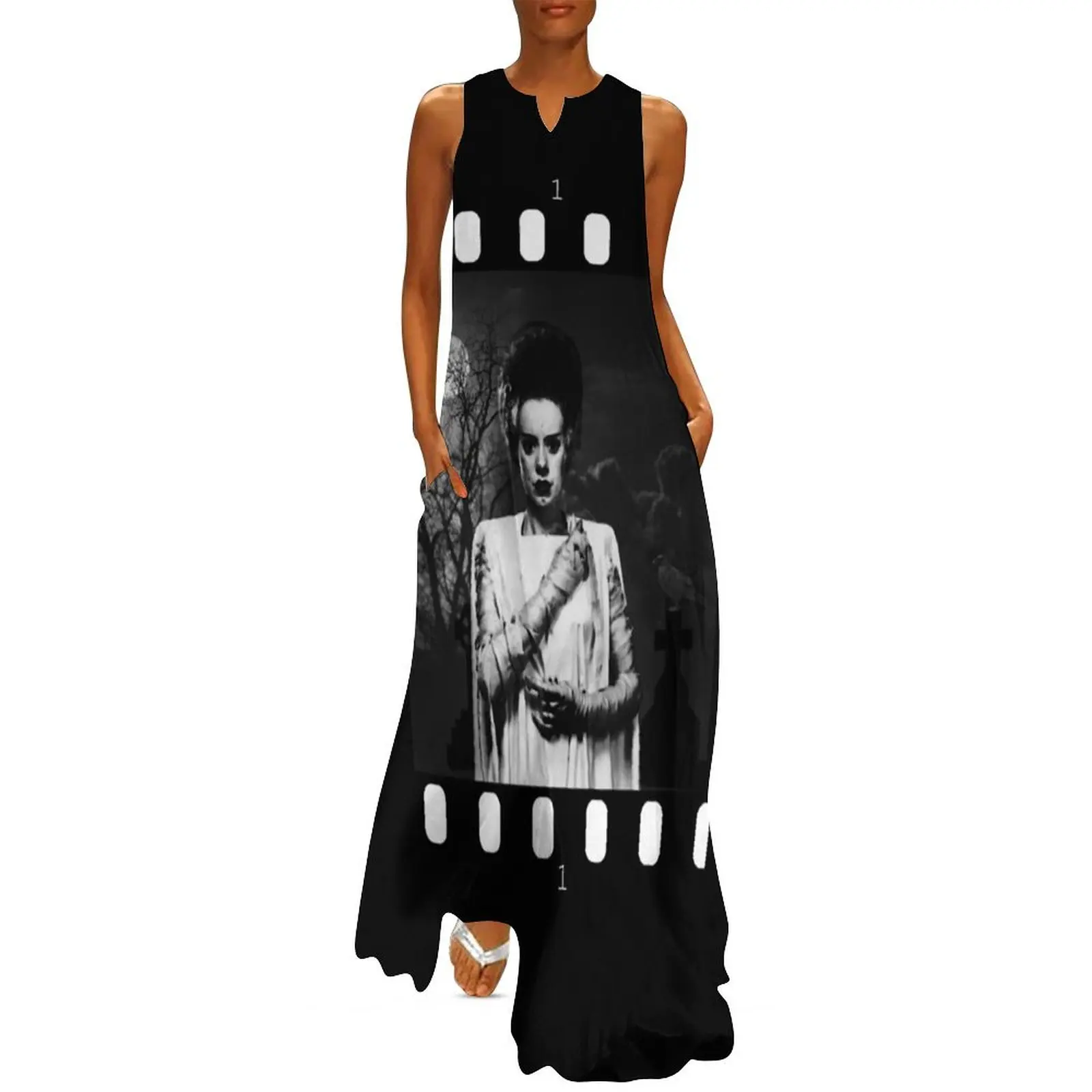 Bride Of Frankenstein - Filmstrip. Long Dress luxury woman party dress dresses ladies 2025 summer