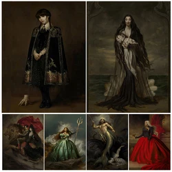 Old Money Monster Family Gothic Vintage Wall Art Canvas Painting Vampire Thousand Years Of Love Art Poster Print Home Decoration