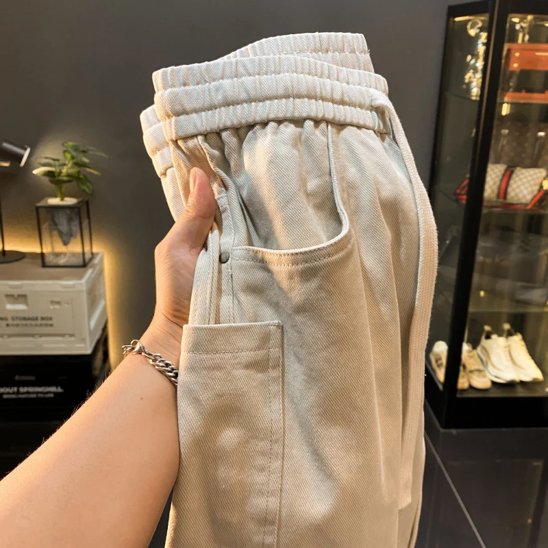 

2025Autumn New Casual Pants Men's American High Street Retro Trendy Sports Loose Straight Workwear Long Pants