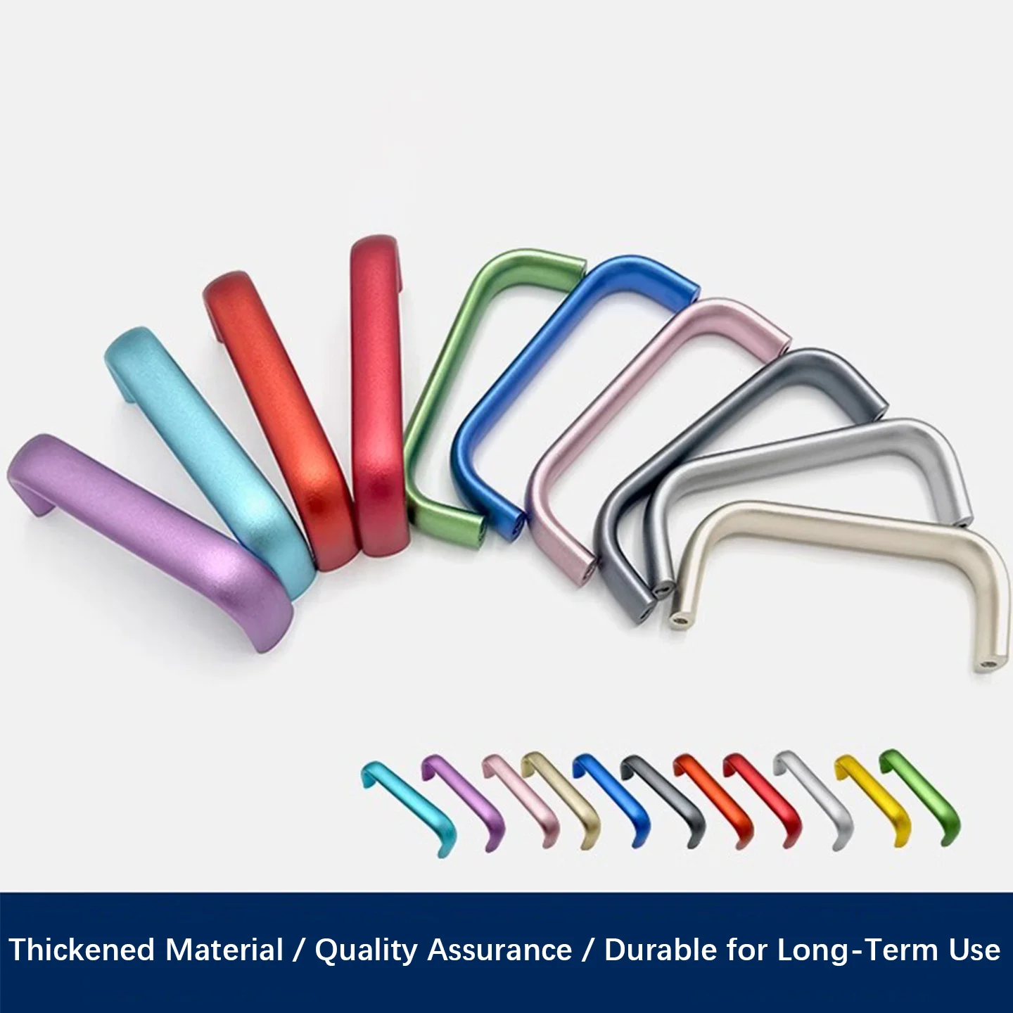 1pcs 96mm Hole Spacing Colored Aluminum Drawer Pulls Cabinet Handles, Solid Furniture Pulls Playground Handrail Durable Alloy.