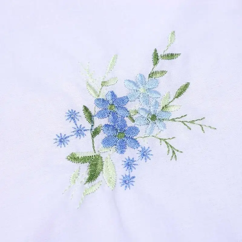 C71F 3 pezzi 28x28 Fazzoletto da taschino con fiori ricamati per donna Fazzoletto da uomo in poliestere Fazzoletto da sposo