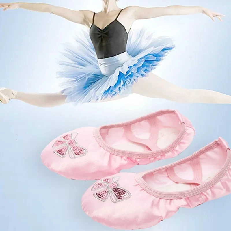 Baby Dance Shoes Kids Pointe Shoes Girls Ballerina Ballet Pointe Shoes Pink Women Satin Professional Ballet Shoes For Dancing