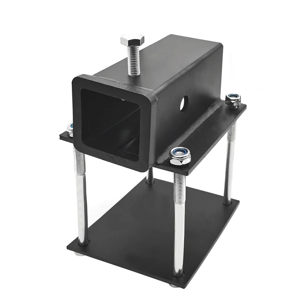 

Приемник сцепного устройства 2 x 2 дюйма Адаптер для 4-дюймовых квадратных бамперов для автофургонов Болт на бампере для автофургона Адаптер приемника сцепного устройства Вес языка 200 фунтов Capaci