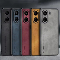 For Xiaomi Redmi 13c 12c 10c 9c Nfc 9a Poco C65 Luxury Sheepskin Leather Case On Redmi13c 12 10 C 9 A 4g Men Retro Back Cover