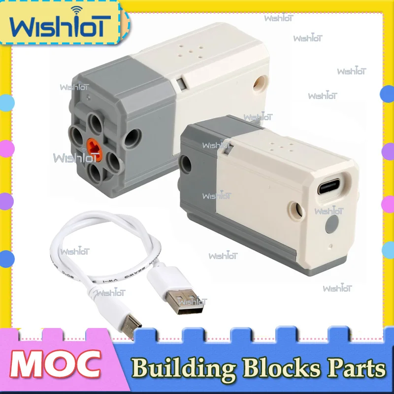 Pequeño Motor M, batería de litio, máquina todo en uno, tecnología 9686 8883, piezas de bloques de construcción, funciones de potencia del Motor, bloques, juguete DIY