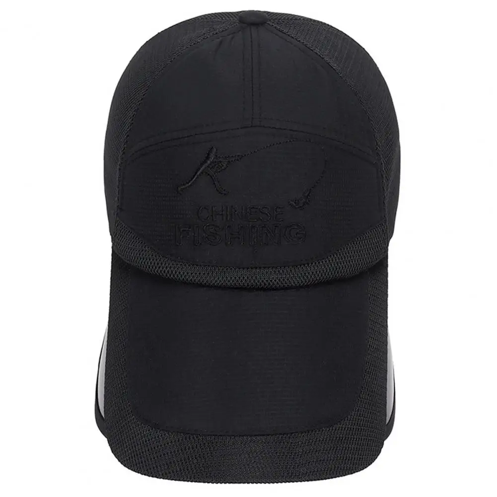 Men Hat  Fashion Anti-UV Embroidery Design  Outdoor Fishing Summer Baseball Hat Daily Accessory