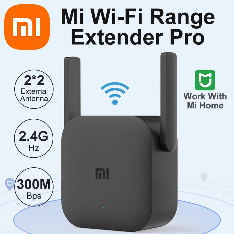 

Оригинальный Wi-Fi ретранслятор Xiaomi Mijia MI Pro 300M 2,4G, усилитель сети, расширитель диапазона Wi-Fi Pro для домашнего Wi-Fi роутера