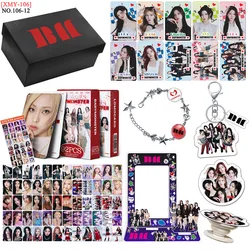 Kpop Idol KATSEYE CORTIS Gift Box Set Lomo Card Photocards Card Holder Keychains Acrylic Stand Bracelet Fans Gifts Collection