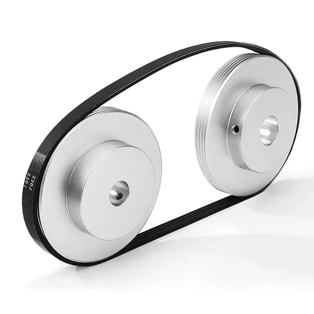 4PJ Multi Wedge Wheel PJ Belt Pulley 4 Slots Motor Shaft 4 Peak Groove Pulleys Timing Pulley 10/12/14/15/30mm Transmission Parts