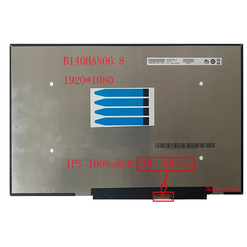 Imagem -02 - Tela Lcd do Portátil para Acer Swift3 Sf314 Lenovo Ideapad 4g14 5g-14 E14 Gen3 1920x1080 Edp 14.0 Ips B140han06.8 B140han06.2