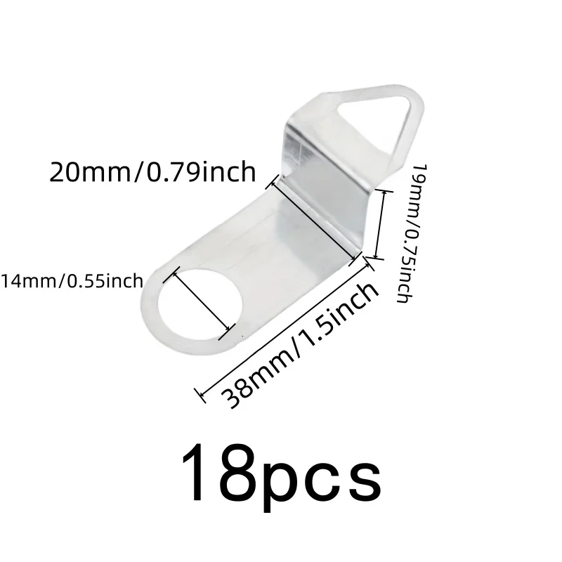 18 pcs Wall Clock Mounting Hooks, Secure Wall Mounting and Sturdy Metal Material, ideal for Clock Repair Replacement