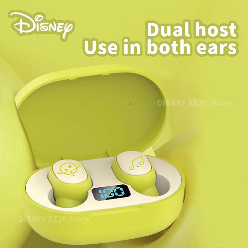 Disney HIFI Sound TWS Bluetooth Earbuds E6S Mini Cartoon Wireless Headset Noise Reduction Headphone Long Battery Life 6 Color