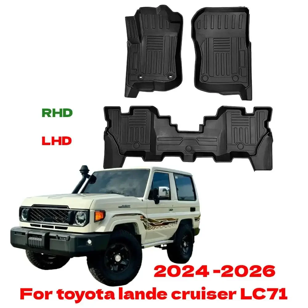 

3D TPE Floor Mat For toyota lande cruiser LC71 2026 2025 2024 Car mat Liner Tray Foot Pad Carpet Mat Accessories LHD RHD