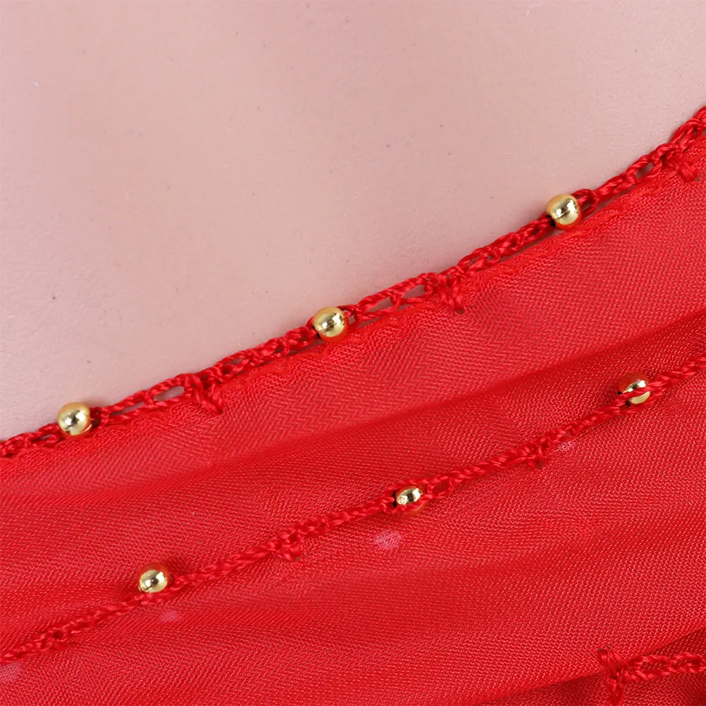 2Pcs Chiffon Belly Dance Hip Scarf with 128 Jingle Coins for Women Waist Chain Dancing Costume Accessory Belly Dancing Scarf