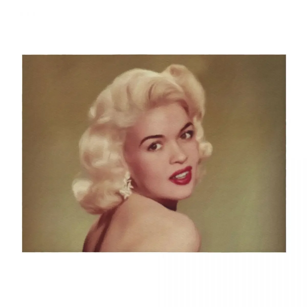 

Jayne Mansfield, Movie Legend Throw Blanket Cute Plaid cosplay anime Soft Beds heavy to sleep Blankets