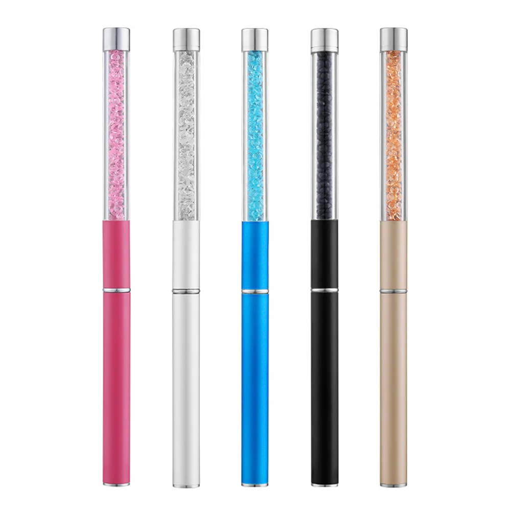 

5 шт., набор акриловых кистей для дизайна ногтей, ручка со стразами, легкие маникюрные ручки для домашнего магазина, ручка для дизайна ногтей, маникюр