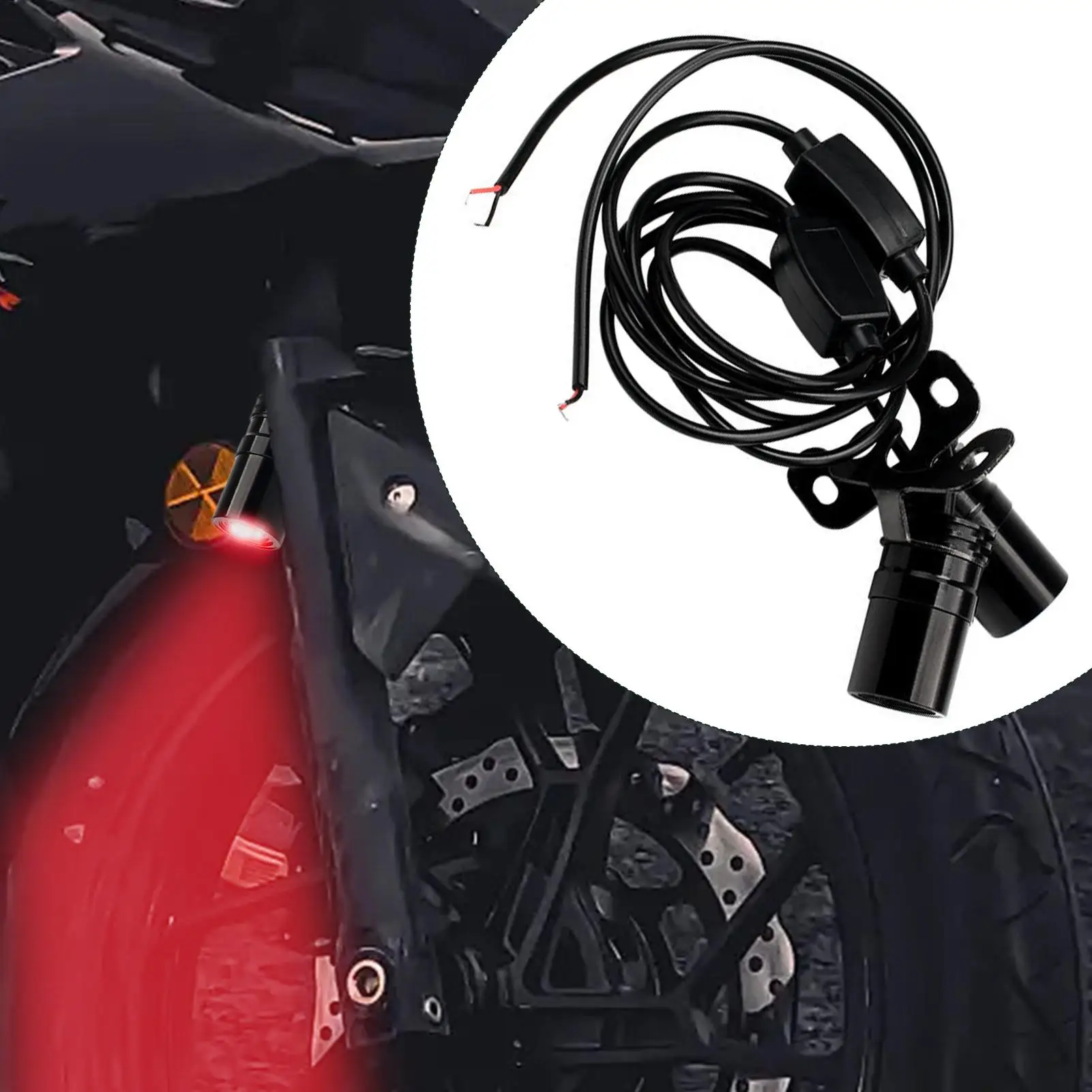 Motorcycle LED Light Kit Motorbike LED Shadow Projector Unique Welcome Lamp With High Definition Glass Lens Underbody Waterproof