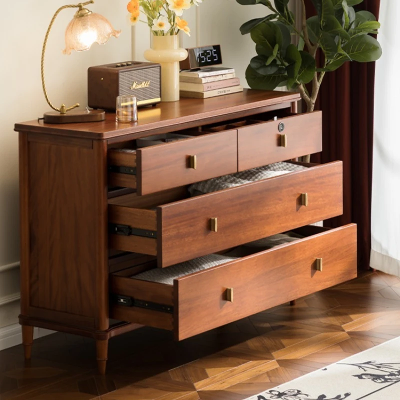 

chest of drawers solid wood bedroom chest of drawers fingerprint lock log storage cabinet furniture storage cabinet