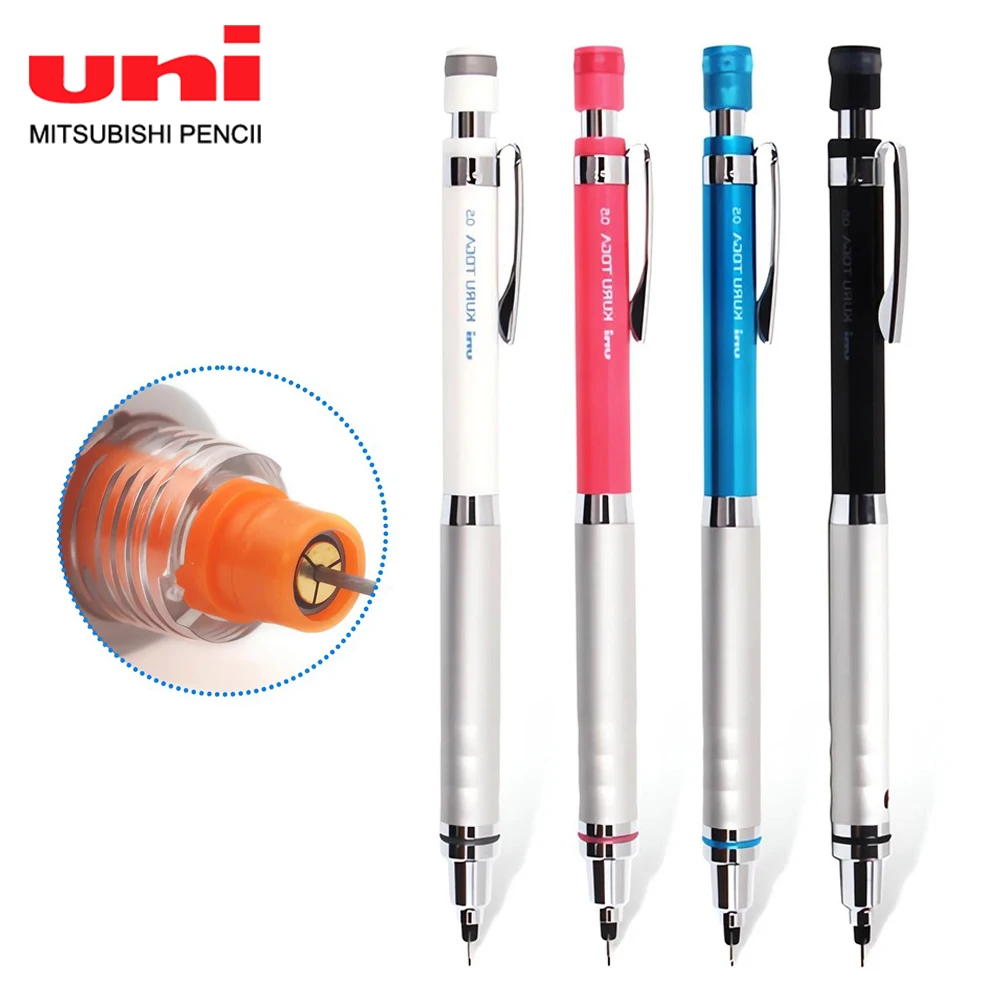 

1pcs Japan Uni Drawing Mechanical Pencil Kuru Toga 0.5mm Metal Low Center of Gravity M5-1012 Automatic Rotating Art Stationery