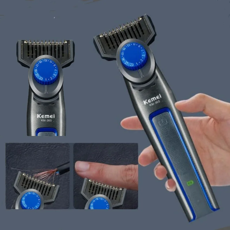 

Electric Fade Style Trimmer for Men Precision Clipper for Beard Detail Shaver With 12 Size Guard Comb Face Mustache Hair Razor