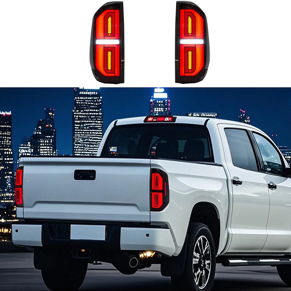 

Modified Pick-up Car LED Tail Lamp Assembly For Toyota Tundra 2014-2021 Tail Light Auto Yellow Turn Signal Taillight Accessories
