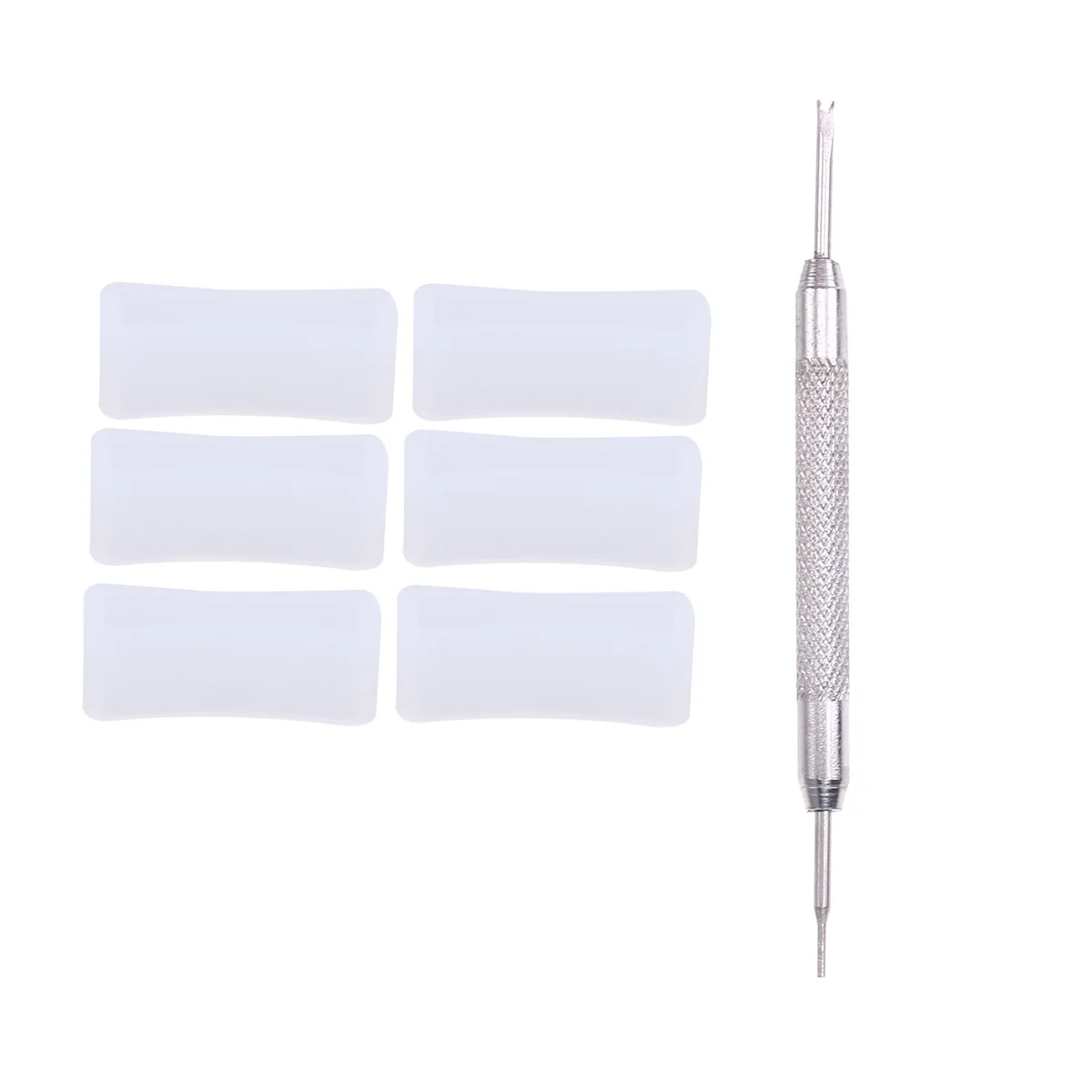 

6Pcs 20mm Silicone Watch Band Straps Durable Rubber Replacement for Old Worn Straps with Repair Tool Watch Accessories