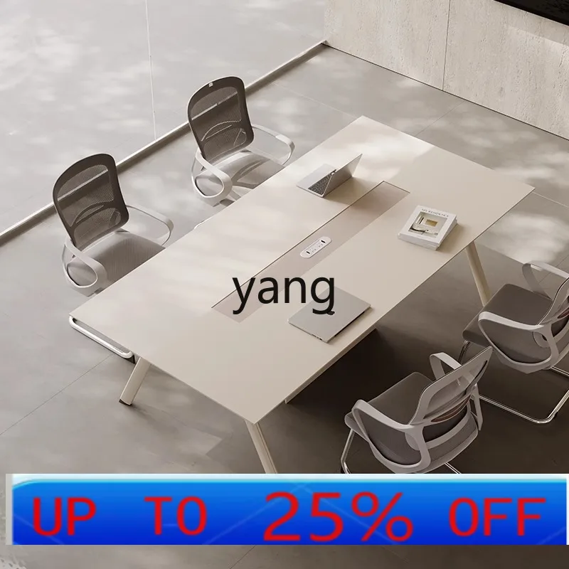 Lmm modern minimalist negotiation table and chair combination, small conference room table