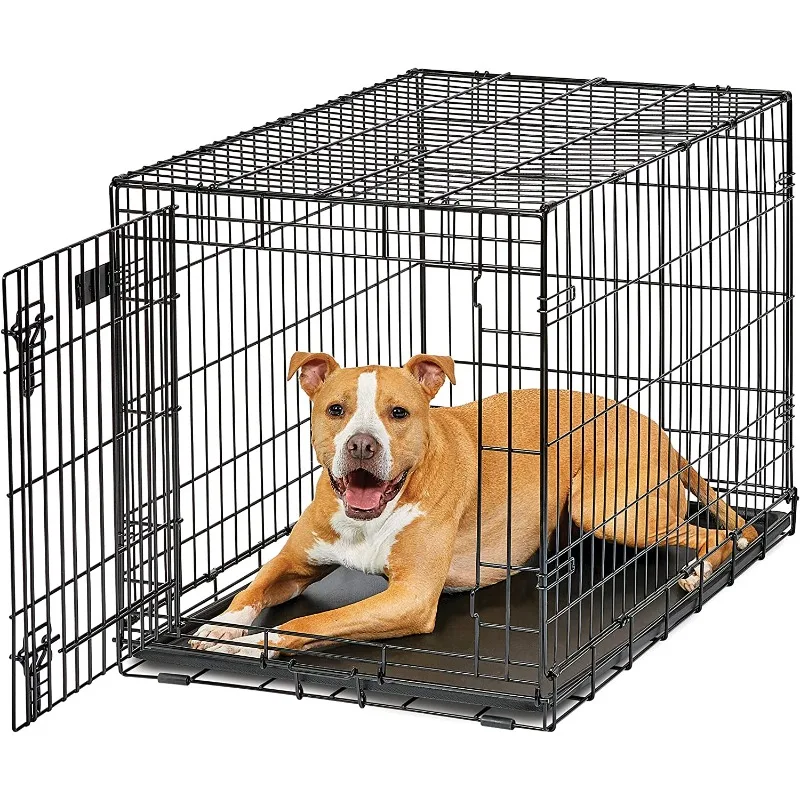 高級大型犬用ケージ、ヴィラスタイルの室内ペットハウス（バルコニーと窓付き）