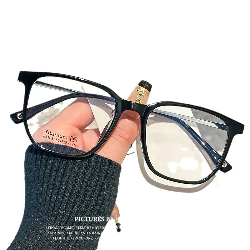 Woman Fashion Retro Eyeglasses Square Full Frame Transparent TR90 Eyewear Myopia Hyperopia AstigmatisOptical Prescription Frames