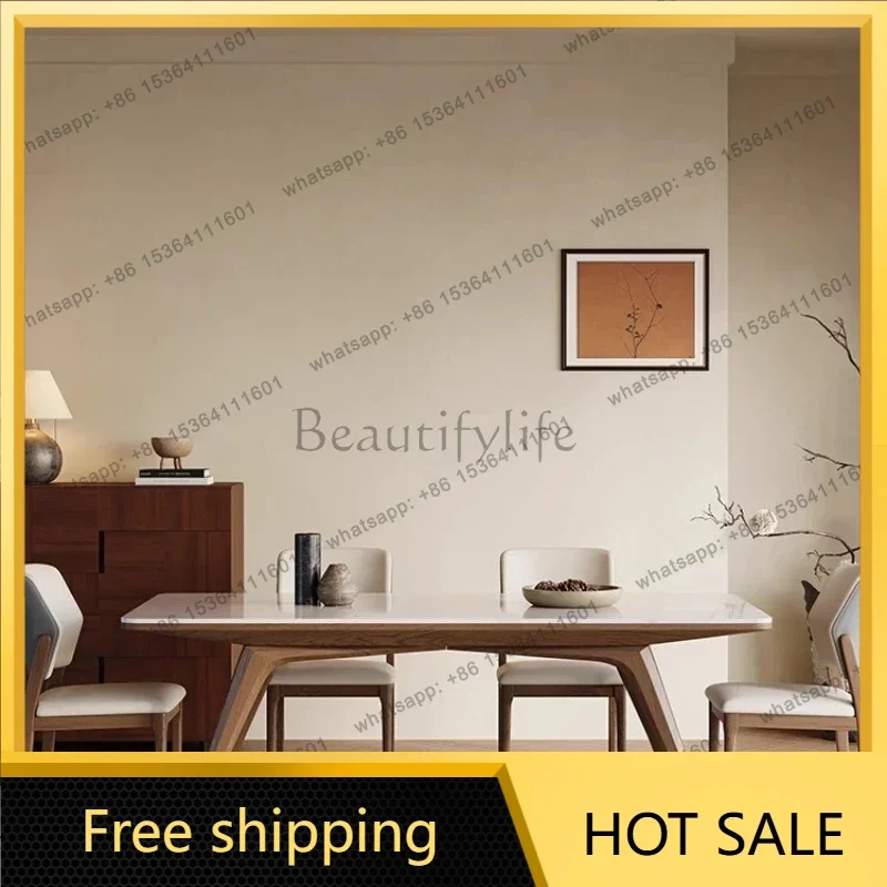 LJY Nordic Solid Wood Dining Table Modern Simple Romantic Designer Service Dining Table Reception Special Muebles Home Furniture